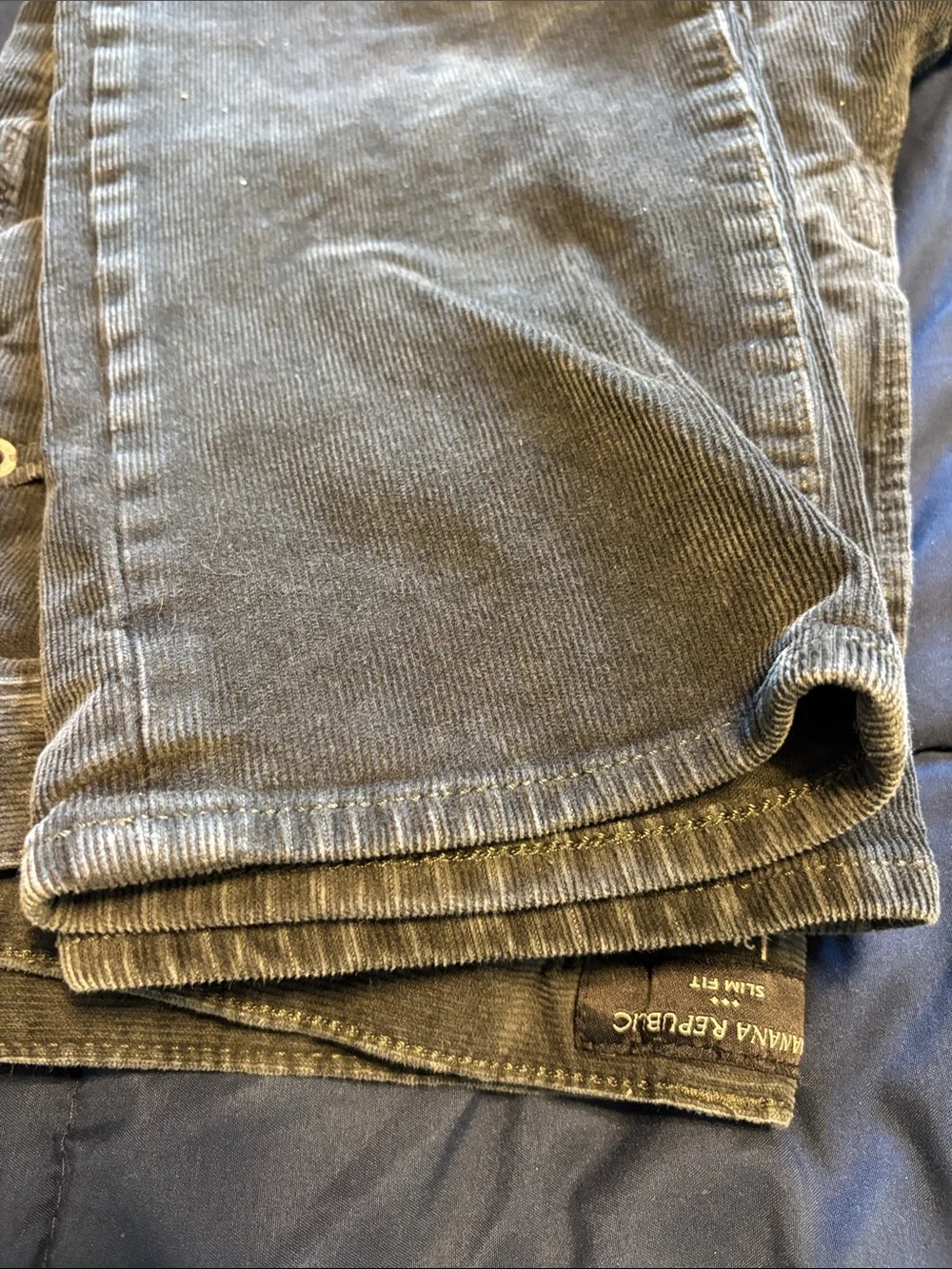 Banana Republic Spencer Green Men's Slim Corduroy Pants